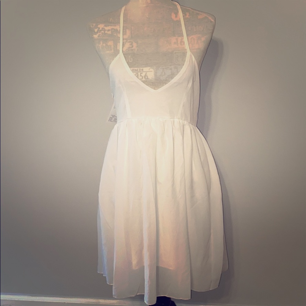 White spaghetti t strap dress medium